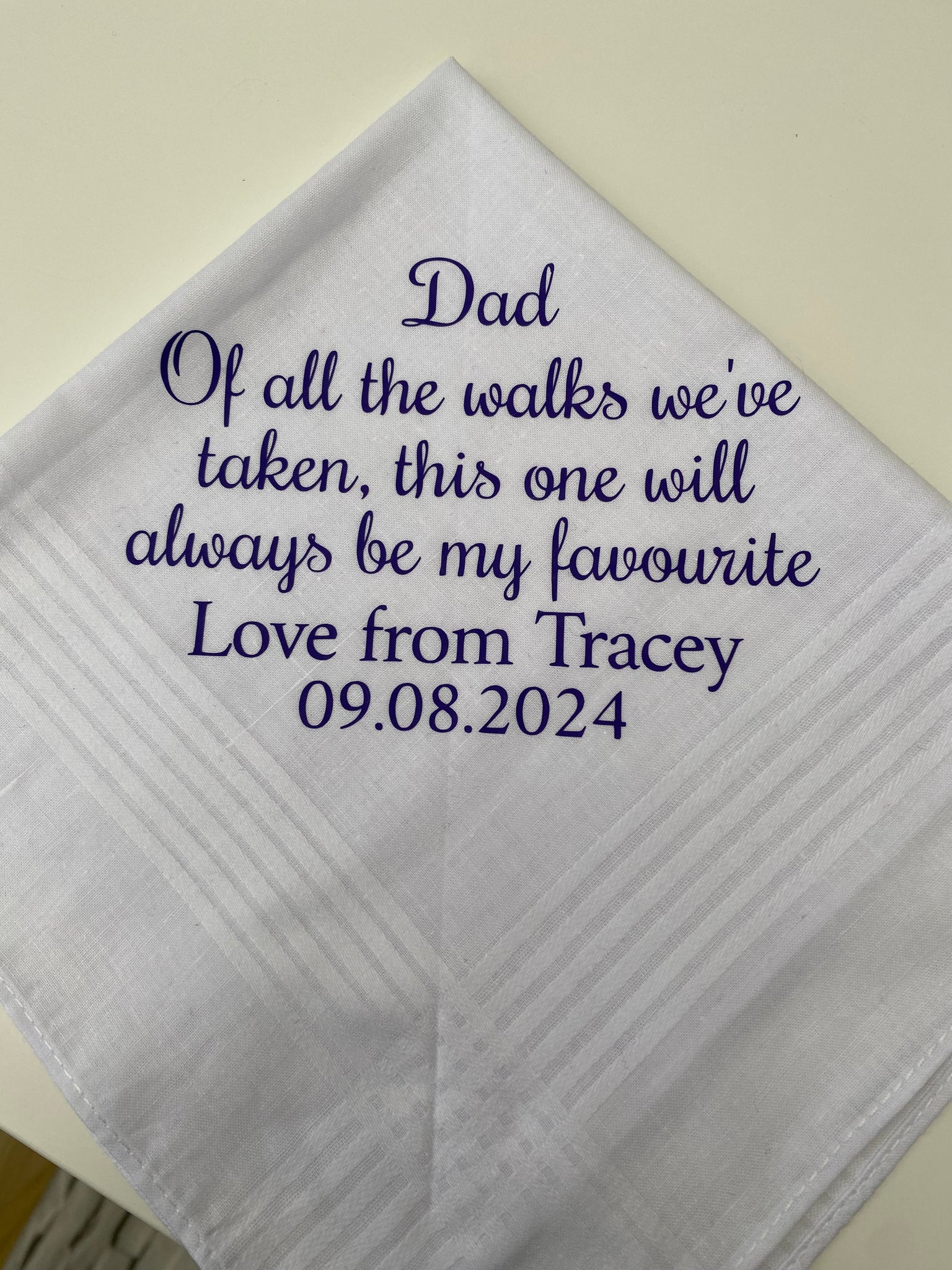 Father of the Bride Personalised Handkerchief